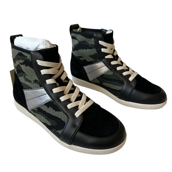 Sanctuary Sneakers Major Camouflage Smart Creation Green Black Women's Size 7.5M - Picture 2 of 12